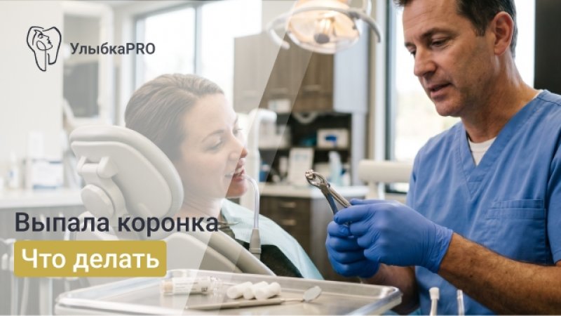 Выпала коронка с зуба: что делать