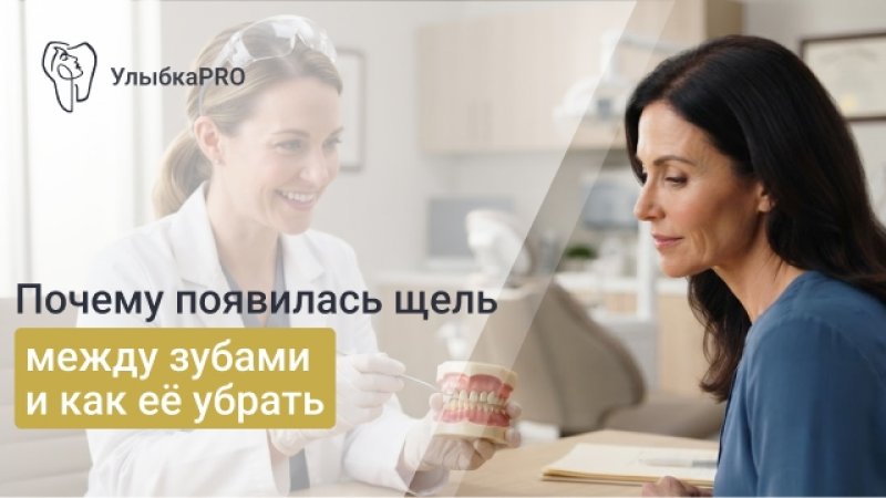 Щель между зубами: причины появления и как её убрать